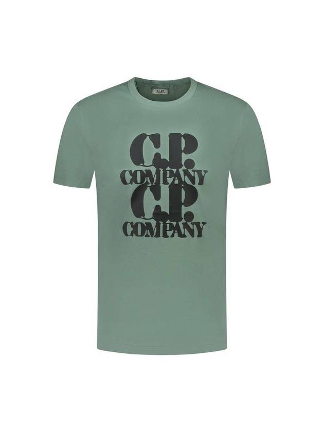 30/1 Jersey Graphic Short Sleeve T-Shirt Green - CP COMPANY - BALAAN 1