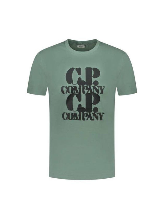 30/1 Jersey Graphic Short Sleeve T-Shirt Green - CP COMPANY - BALAAN 1