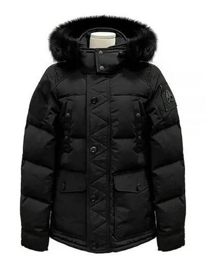 Onyx Round Island Jacket Black Fox Fur Black - MOOSE KNUCKLES - BALAAN 2