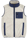 Men's Synchilla Fleece Vest Oatmeal Heather - PATAGONIA - BALAAN 2