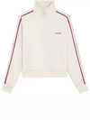 Embroidered Logo Double Face Jersey Track Jacket Ecru - CELINE - BALAAN 2