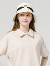 Scarf Ribbon Decoration Beige Bucket Hat DO9232AH75-1 - DOYOUKNOWMC GOLF WEAR - BALAAN 3