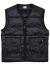 Lens Detail Zip-Up Quilted Vest Black - CP COMPANY - BALAAN 2