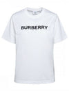 Logo Print Cotton Short Sleeve T-Shirt White - BURBERRY - BALAAN 2