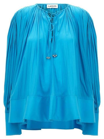 Shirt RWTO00184778P24220 Light Blue - LANVIN - BALAAN 1