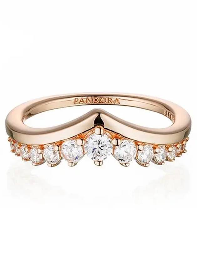 Women's Timeless Wish Floating Pave Ring Rose Gold - PANDORA - BALAAN 4