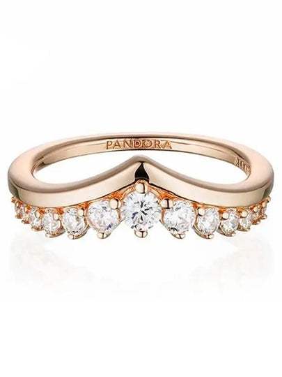 Women's Timeless Wish Floating Pave Ring Rose Gold - PANDORA - BALAAN 2