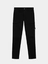 Kids Patch Cargo Pants Black 731630814 V0029 - STONE ISLAND - BALAAN 1