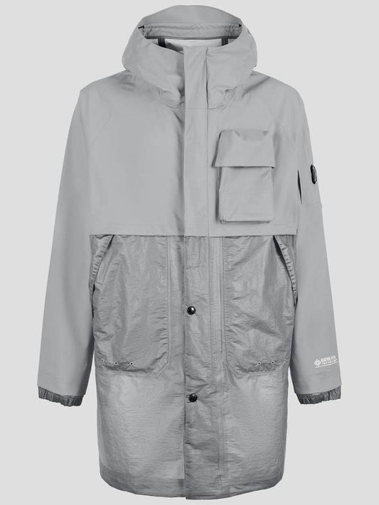 Goretex Infinium Lens Patch Parka Grey - CP COMPANY - BALAAN 2