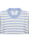 striped jersey stitch short sleeve knit FKA413A Y8007 475 - THOM BROWNE - BALAAN 4
