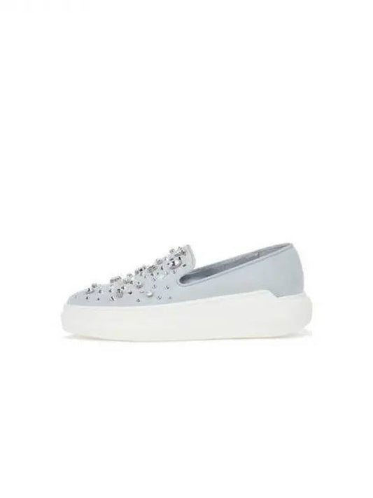 WOMEN NOTASH Suede Loafer Light Blue 270236 - GIUSEPPE ZANOTTI - BALAAN 1