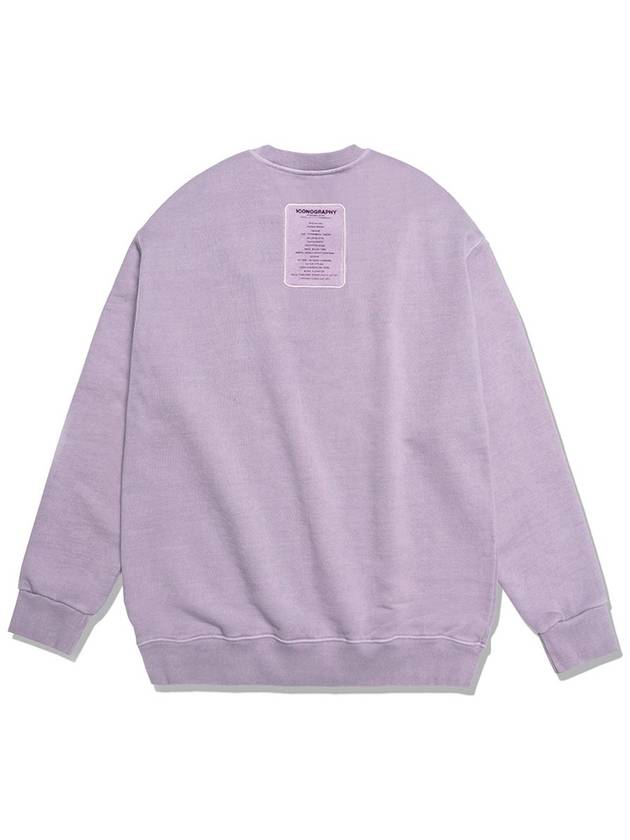 PIGMENT HEAVY COTTON LABEL ART Pigment sweatshirt LAVN - ICONOGRAPHY - BALAAN 6