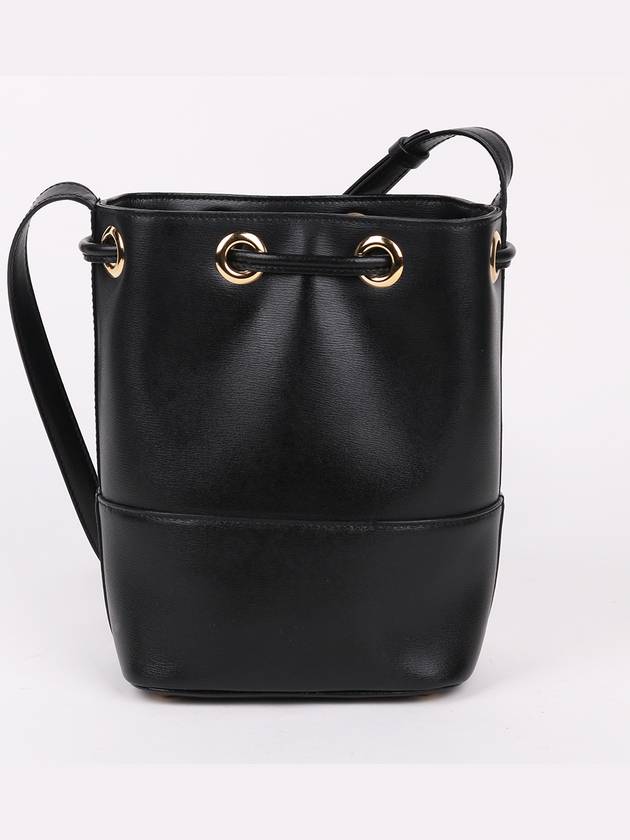 Ferragamo Black Gancini Mini Bucket Crossbody Bag - SALVATORE FERRAGAMO - BALAAN 5