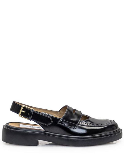 Leather Slingback Penny Loafer FFF172AL0043 - THOM BROWNE - BALAAN 2