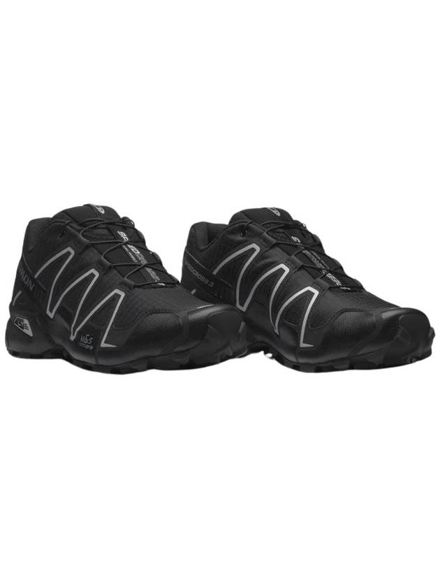 Speedcross 3 Low Top Sneakers Black Silver - SALOMON - BALAAN 6