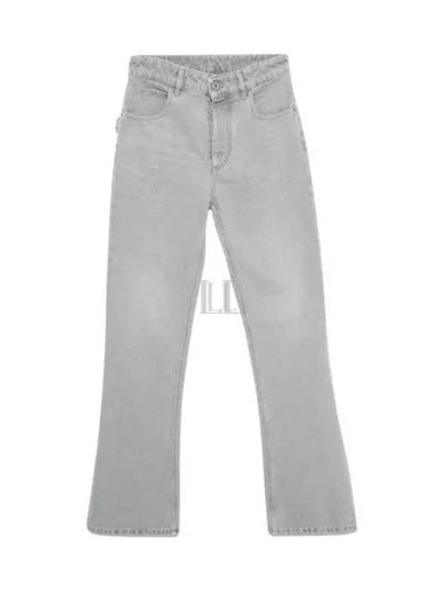 Flare Denim Jeans Light Grey Wash - BOTTEGA VENETA - BALAAN 2