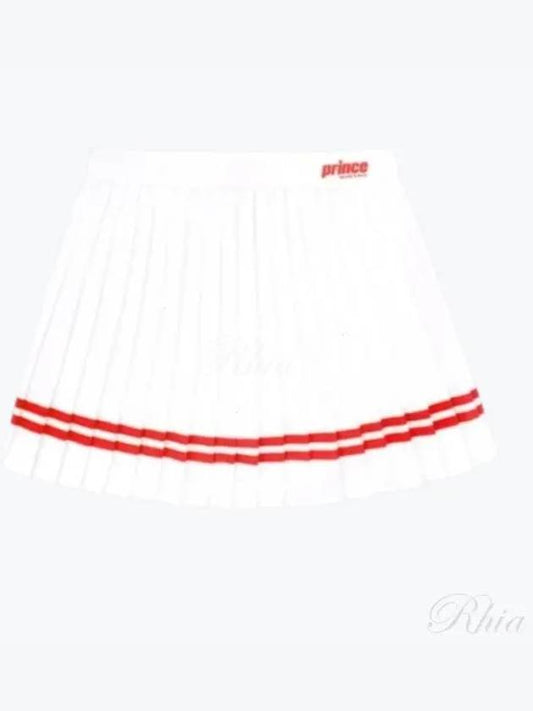 Women's Mini Pleated Skirt Skirt SK1061WH WHITE - SPORTY & RICH - BALAAN 1