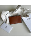 Zipper Smooth Lambskin Card Wallet Tan - CELINE - BALAAN 6