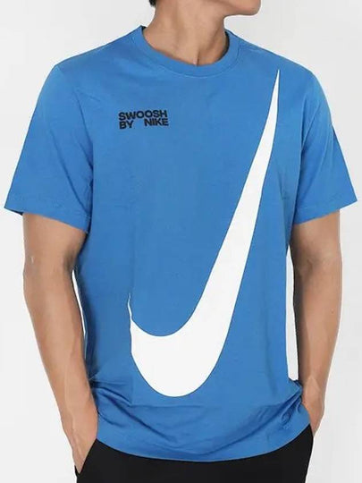 Sportswear HBR Big Swoosh Logn Sleeve T-Shirt Blue - NIKE - BALAAN 2