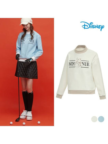 Women s brushed sweatshirt long sleeved round T shirt DN4LTS031 - DISNEY GOLF - BALAAN 1