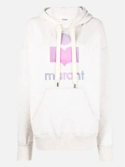 Mansel Big Logo Print Hoodie Ecru - ISABEL MARANT - BALAAN 2