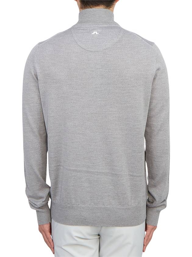 Kian Half Zip-Up Knit Top Melange Grey - J.LINDEBERG - BALAAN 5