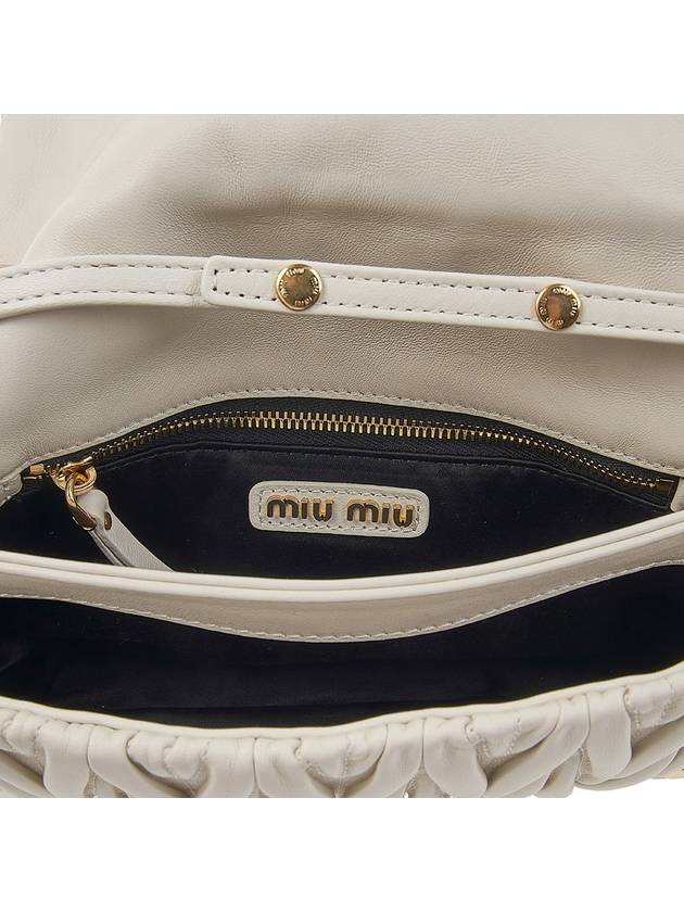 Matelasse Nappa Leather Shoulder Bag White - MIU MIU - BALAAN 11