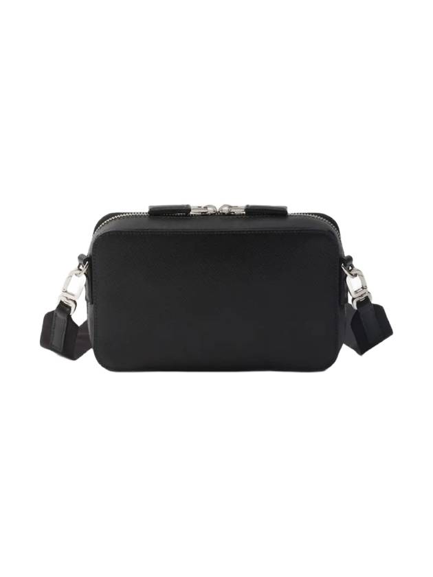 Brique Saffiano Leather Cross Bag Black - PRADA - BALAAN 4