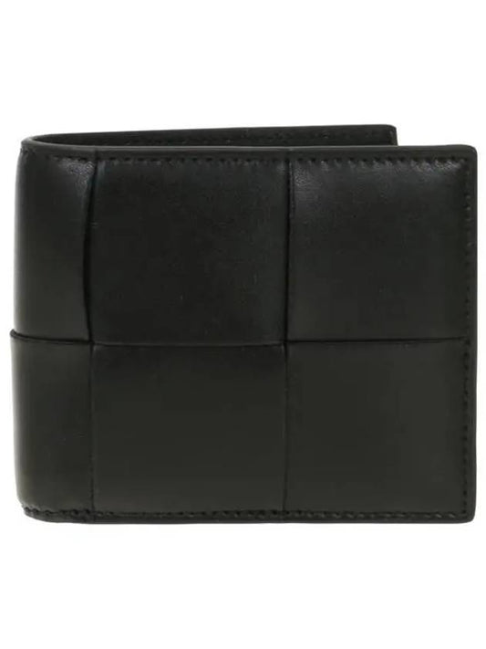 Intrecciato Cassette Half Wallet Black - BOTTEGA VENETA - BALAAN 2