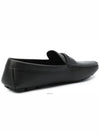 Triangle Logo Saffiano Driving Loafers Black - PRADA - BALAAN 5