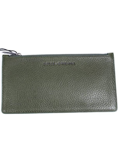 Logo Small Clutch Bag Green - DOLCE&GABBANA - BALAAN 2