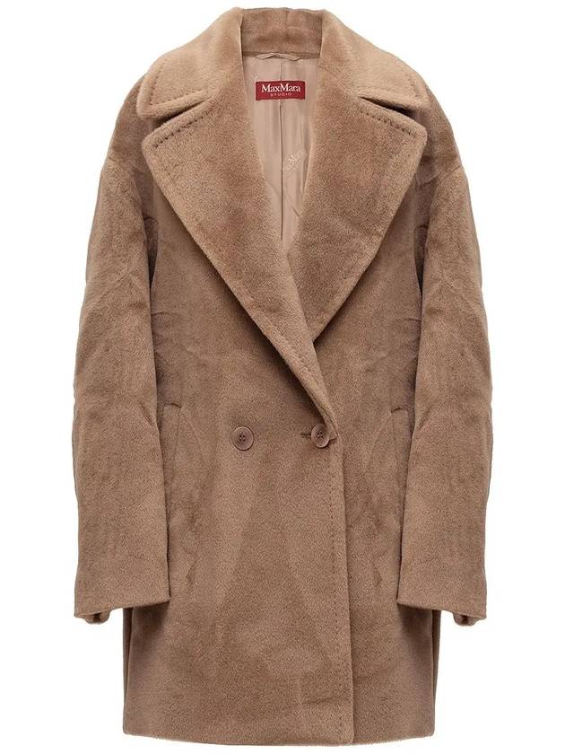 Gio Alpaca Wool Coat Camel GIO 006 - MAX MARA - BALAAN 1