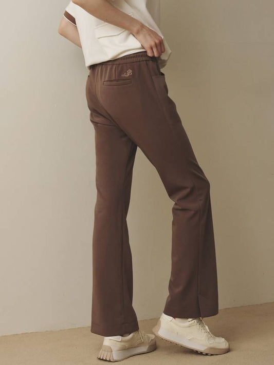 Semi bootcut track pants camel brown - POSHERD - BALAAN 1