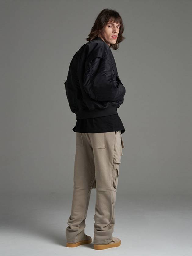 Salon de Key Unisex Flap Cargo Sweatpants Gracie Beige SDKIIOR240903PT004 - SALONDEKII ORIGIN - BALAAN 5