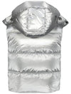 Epipoli Hoodie Padding Vest SIlver - DUVETICA - BALAAN 4