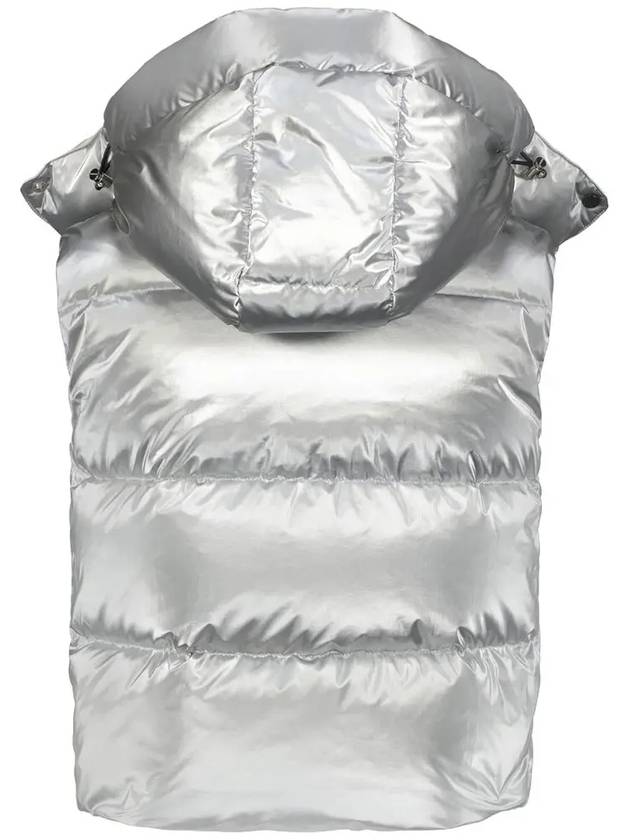 EPIPOLI SILVER Hooded Padded Vest VDDV25235K0001 SIL - DUVETICA - BALAAN 3