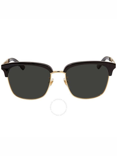 Eyewear Gold Rim Acetate Sunglasses  Gold Black - GUCCI - BALAAN 2