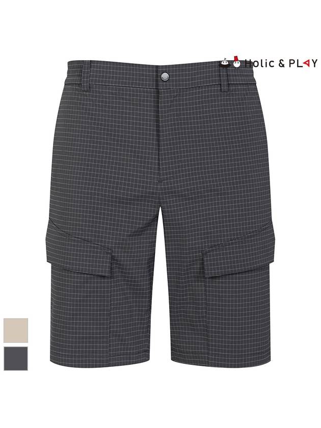 outer pocket waist banding window check shortsHE2MPS001 - HOLIC&PLAY - BALAAN 2