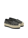 Women s loafer lace up ALEX monogram jacquard espadrilles CN1UG866TJMAGFE - BALMAIN - BALAAN 2