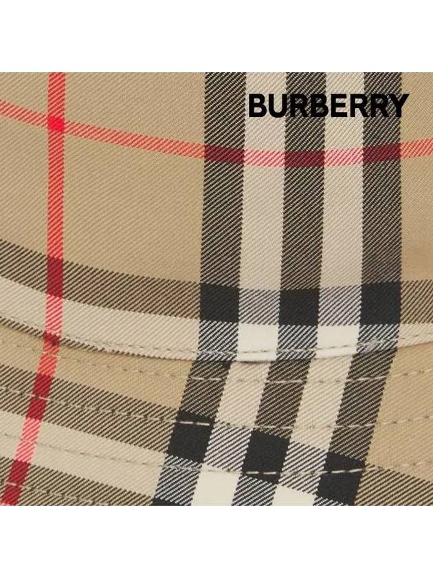 Kids Vintage Check Bucket Hat Beige - BURBERRY - BALAAN 5