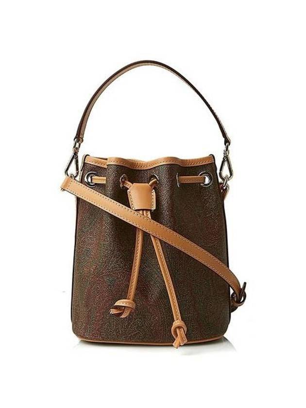 paisley mini bucket bag brown - ETRO - BALAAN.