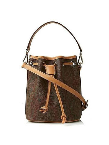 paisley mini bucket bag brown - ETRO - BALAAN 1