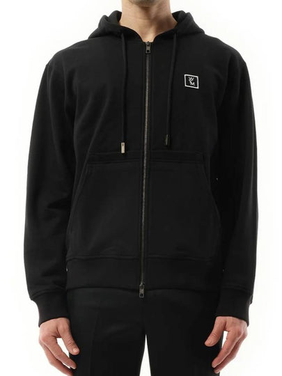 Back Logo  Zip-Up Hoodie Black - WOOYOUNGMI - BALAAN 2