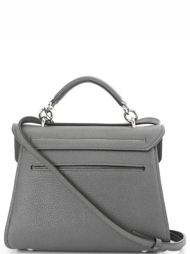 Gancini Small Tote Bag Dark Grey - SALVATORE FERRAGAMO - BALAAN 4