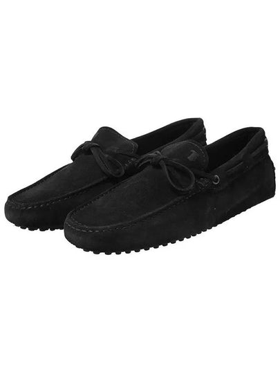 Men's Gommino Suede Driving Shoes Black - TOD'S - BALAAN 2