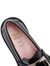 Viv' Rangers Metal Buckle Leather Loafers Black - ROGER VIVIER - BALAAN 8