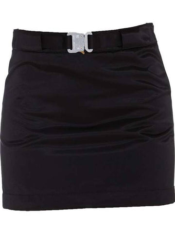 Roller Coaster Buckle Belt Nylon Mini H Line Skirt Black - 1017 ALYX 9SM - BALAAN 1