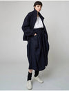 High Neck Full Zip-Up Jacket Navy - ATHPLATFORM - BALAAN 4