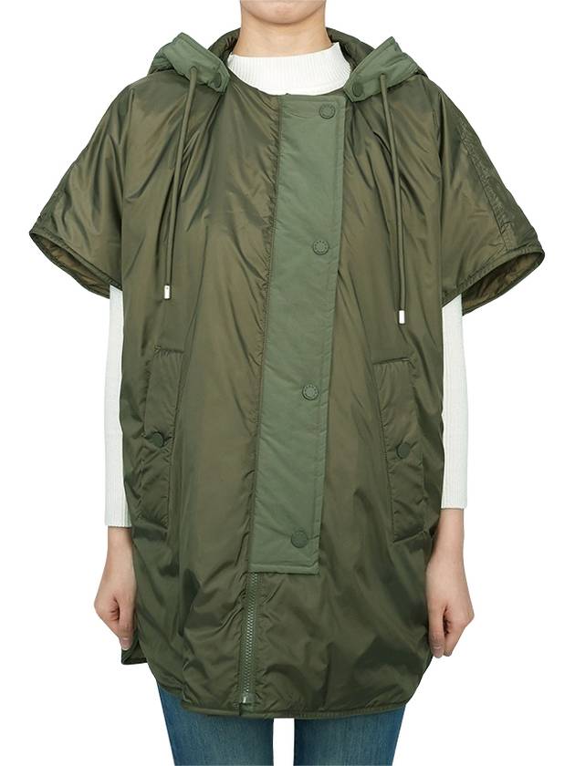 Weekend Egemone Reversible Padded Cape Green - MAX MARA - BALAAN 1