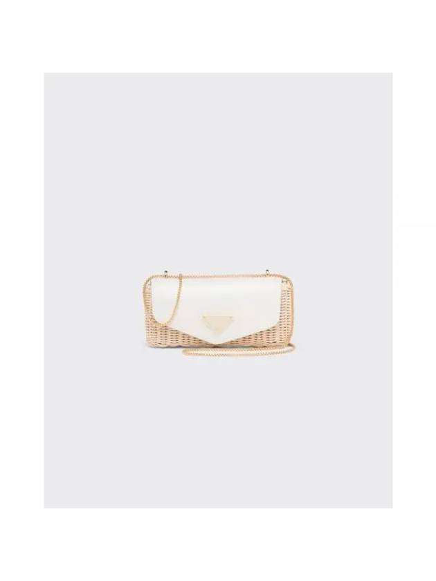 Mini Bag Rattan White 1NR012 2BVU F0N86 - PRADA - BALAAN 1